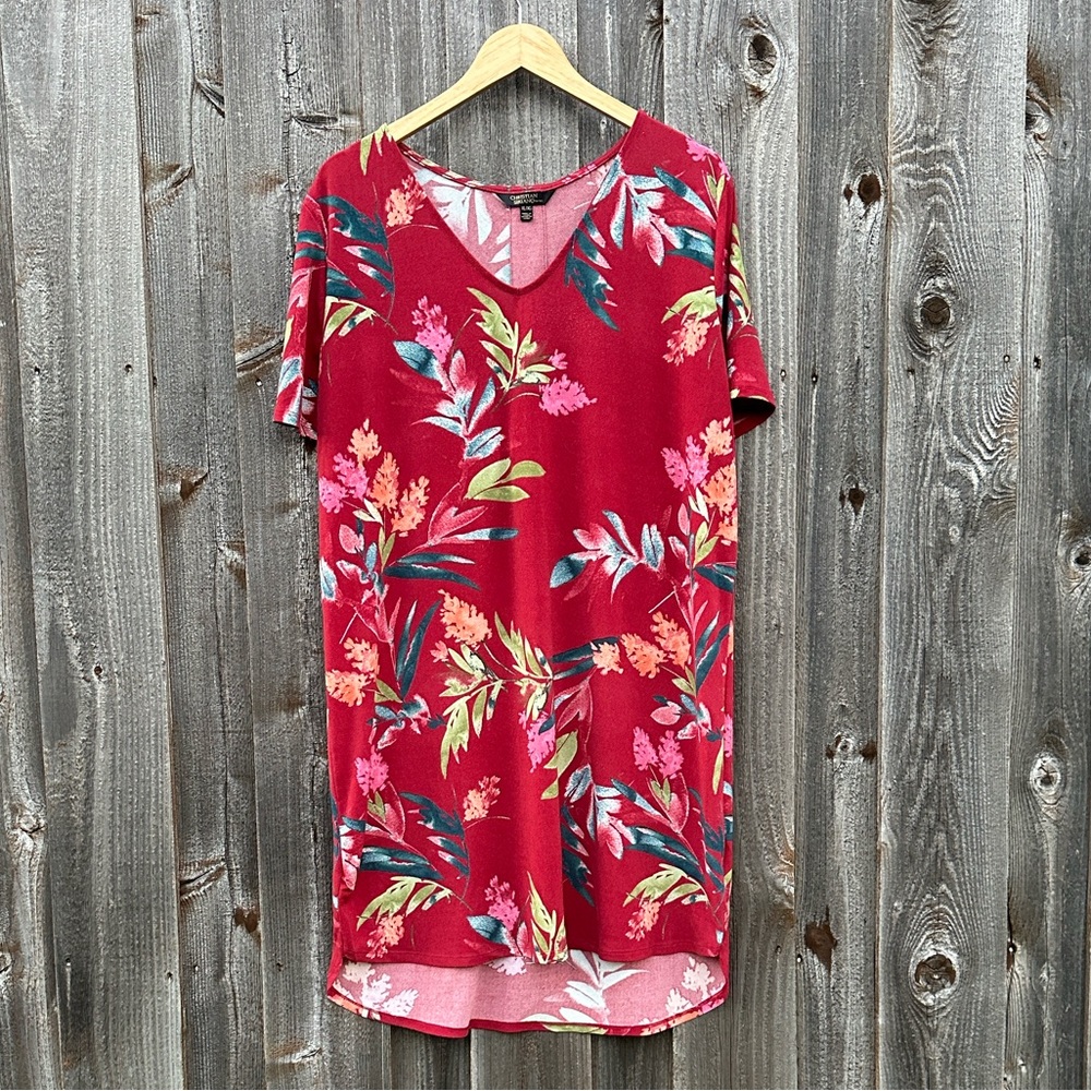 Christian Siriano Knee High Floral Dress